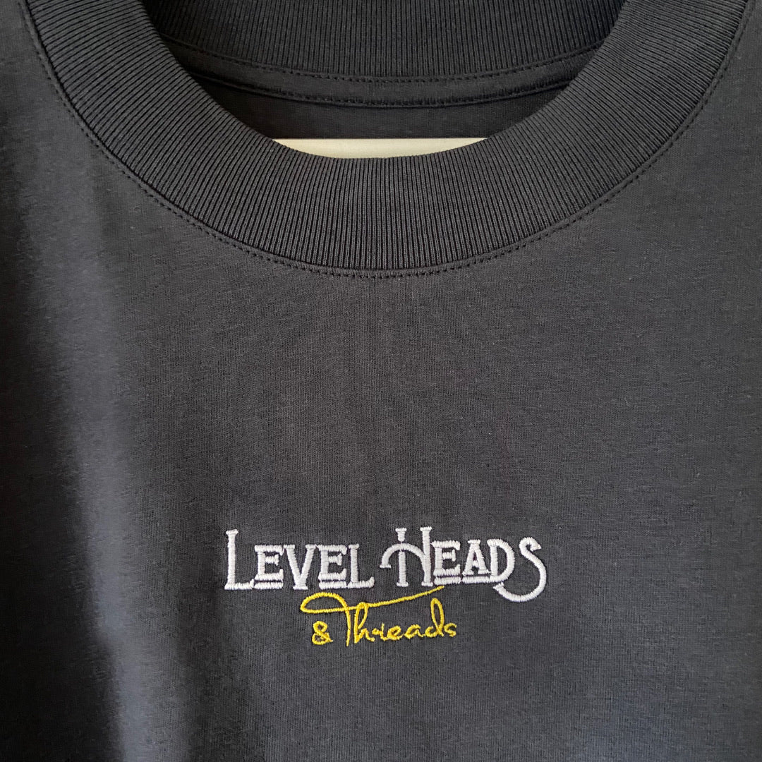 Logo Classic Oversized India Ink Grey LEVEL Heads & Threads