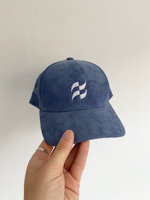 Level Heads Logo Cap - Slate Blue Cord - LEVEL Heads & Threads