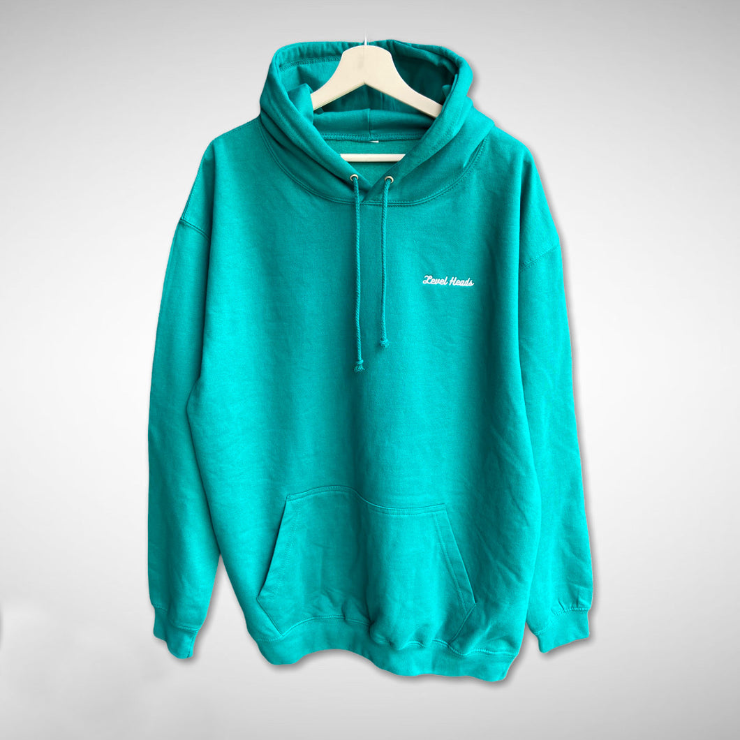 Script Logo Hoody - Jade - LEVEL Heads & Threads